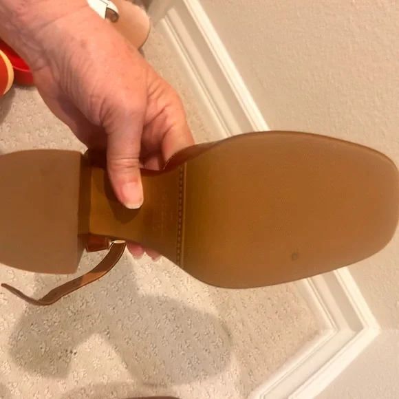 Brown Leather Heels with Ankle Strap - Picture 4 of 4